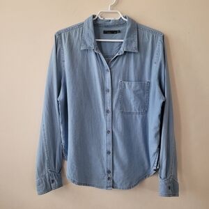 Prana buttoned down shirt, organic‎ cotton,tencel feel,oversized M